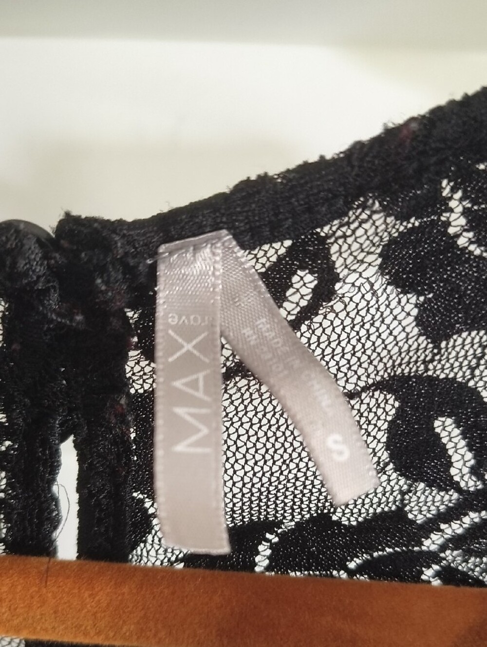 Max Edition Black Lace Trim Ruffle Tank - Picture 2 of 5